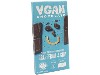 Вегетарианский черный шоколад с грейпфрутом и чиа VGAN фото
