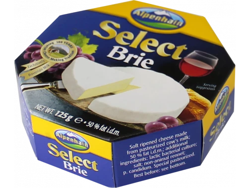 Сир з білою плісінню Brie Selected Alpenhain фото 