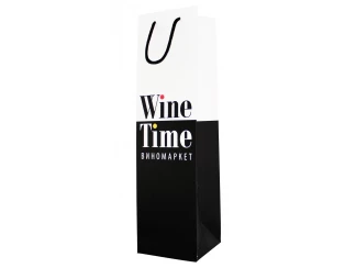 Пакет подарочный Wine Time фото