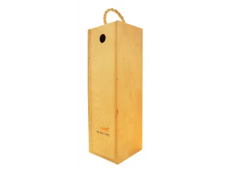 Короб подарунковий дерев'яний Wine Time Fox (для магнума) фото