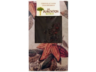 Шоколад La Plantation чорний з журавлиною Bovetti фото