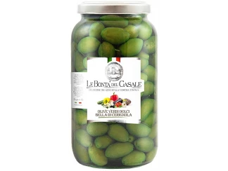 Зеленые сладкие оливки Olive verdi dolci Bella di Cerignola Le Bonta’ del Casale фото