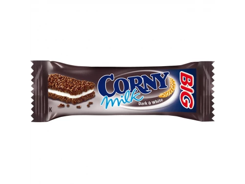 Батончик злаковый с какао имолочно-кремовой начинкой Corny Big фото 