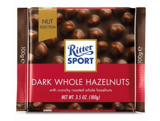 Шоколад темный Ritter Sport с цельными лесными орехами