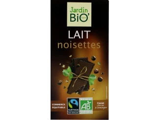 Jardin BIO молочный шоколад с орехами