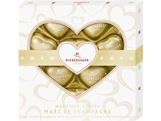 Сердца марципановые Marc de Champagne Niederegger