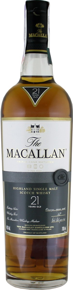 Виски односолодовый Macallan Fine Oak 21 Y.O. 0,7 л купить по