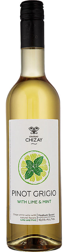 Chateau Chizay Pinot Grigio с лаймом и мятой (слабогазированный винный напиток) фото