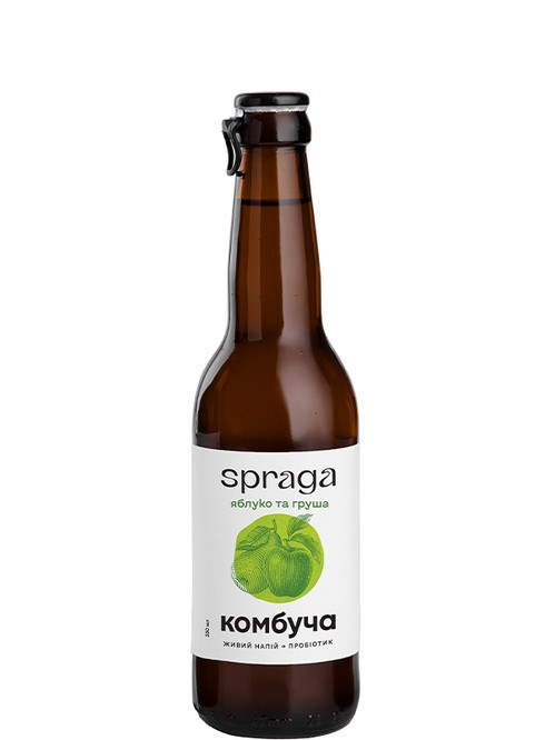 Купить Комбуча яблоко и груша SPRAGA 0,33 л. Доставка Украина, Киев ...